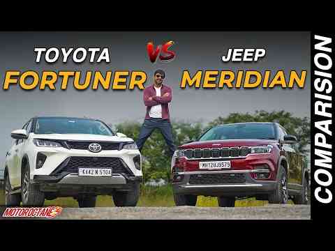 Toyota Fortuner vs Jeep Meridian Comparison  - Most Detailed!!!