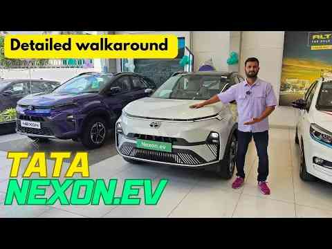 India's Tesla? Get a Close Look at the 2023 New Tata Nexon .EV | detailed walkaround @tatamotors